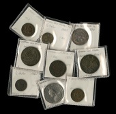 German East Africa, Wilhelm II, Pesa (2), 1890, 1892, Rupie, 1905j, 20 Heller (2), both 1916t, Heller (2), 1904a,...