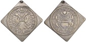Germany, ULM, Siege coinage, Gulden, 1704, 10.92g (Mailliet cxiv, 4; KM. 90). Mount mark at top and has been...