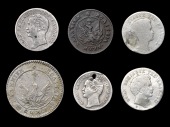 Greece, John Capodistrias, Phoenix, 1828, Lepton, 1830 (KM. 1, 4); Otto, Half-Drachma, 1855, Quarter-Drachma (3),...