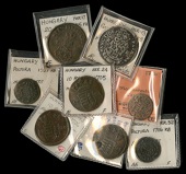 Hungary, Revolution, Half-Thaler, 1706kb, 20 Poltura, 1705, 10 Poltura (3), 1705 (2, one with Madonna and Child...