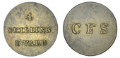 Iceland, Reykjavik, C.F. Siemsen, 4 Skillings, undated (KM. Tn8). Very fine, rare 	£80-100