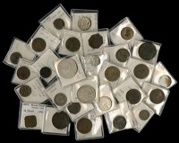 India, Alwar, Rupee, 1882 (KM. 45); Awadh, Falus, date not visible (KM. 351); Bahawalpur, Quarter-Anna, 1940 (KM....