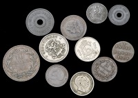 Luxembourg, Willem III, 10 Centimes, 1854 (KM. 23.1); together with other type coins of Luxembourg (10), 1901-52...
