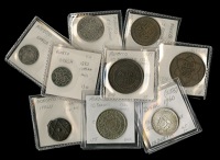 Morocco, ‘Abd al-Rahman, Falus, 1261h, mint unclear; al-Hasan I, Dirhams (2), 1299h, 1309h (KM. Y5); together with...
