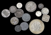 Netherlands, Willem III, Two-and-a-Half Cents, 1880, Cents (2), 1864, 1880, Half-Cent, 1885 (KM. 100, 107-9);...
