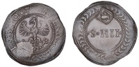 Netherlands, Deventer, Siege coinage, 4 Stuivers, 30 October 1578, rev. eagle countermark, 6.06g/11h (Mailliet...