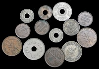 Palestine, British Mandate, 100, 50 and 20 Mils, all 1927, 10 Mils, 1935, 5 Mils (3), 1927, 1934, 1944, 2 Mils (3),...
