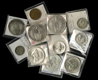 Philippines, Ferdinand VII, a PERU, Republic, 8 Réales, 1833mm, obv. countermarked with crowned f7o in circle (KM....