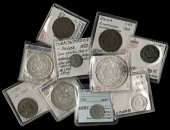 Miscellaneous, Argentina, 10 Centavos, 1883 (KM. 26); Bolivia, 2 Centesimos, 1864 (KM. 148); Chile, Peso, 1867, 5...