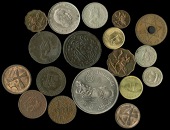 Miscellaneous, Equatorial Guinea, 50 Pesetas, 1969, Peseta, 1969 (KM. 1, 4); Gambia, 8 Shillings, 1970 (KM. 7);...