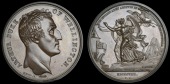 English Army Arrives in the Peninsula, 1808, a copper medal by N.G.A. Brenet for Mudie, bust right, rev. figures of...