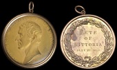 Fete at Vauxhall Gardens, 1813, a copper medal by T. Halliday, bust left, rev. legend in wreath, 52mm (Eimer 28b;...