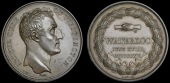 Battle of Waterloo, 1815, a copper medal by N.G.A. Brenet for Mudie, bust right, rev. legend, 41mm (Eimer 64a; BHM...