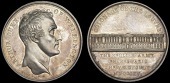 English Army Enters Paris, 1815, a silver medal by N.G.A. Brenet for Mudie, bust right, rev. frontal elevation of...