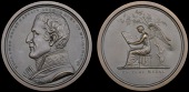 British Battles, 1815, a box medal by J. Porter for E. Orme, uniformed bust left, rev. Victory seated beneath a tree...
