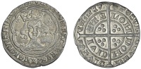 Edward III (1327-1377), Treaty period, Groat, London, mm. cross potent, variety a, double saltire stops, treaty x,...