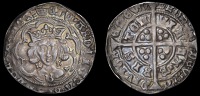Edward IV (First reign, 1461-1470), Light coinage, Groat, Bristol, class VII, mm. crown, quatrefoils by neck, fleurs...