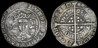 Edward IV (First reign, 1461-1470), Light coinage, Groat, Norwich, class VI, mm. sun, quatrefoils by neck, fleurs on...