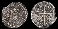 Edward IV (First reign, 1461-1470), Light coinage, Halfgroat, Canterbury, Abp Bourchier, mm. pall on obv. only,...