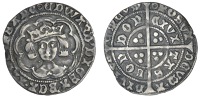 Edward IV (Second reign, 1471-1483), Groat, London, class XIV, mm. annulet, trefoils on cusps, saltire stops on...