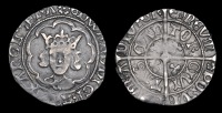 Edward IV (Second reign, 1471-1483), Halfgroat, Canterbury, Abp Bourchier, mm. rose (large on obv., small on rev.),...