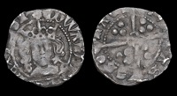 Edward IV (Second reign, 1471-1483), Penny, York, Abp Neville, mm. rose on obv. only, g and key by neck, quatrefoil...