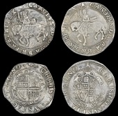 Charles I (1625-1649), Tower mint, Halfcrowns (2), both Gp III, mm. bell, 14.75g/6h, mm. tun, 13.91g/5h (SCBI...