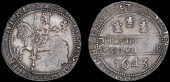 Charles I (1625-1649), Oxford mint, Halfcrown, 1643, mm. Oxford plume on obv. only, Oxford horseman, Oxford plume in...