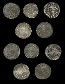 Henry III (1216-1272), Long Cross coinage, Pennies (5), class IIa, Lincoln, Ion, ion on lincoln, 1.40g/1h (N 985/1);...