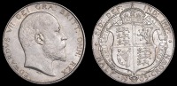 Edward VII (1901-1910), Halfcrown, 1905 (ESC 750; S 3980). Some marks on neck and beneath chin, otherwise extremely...