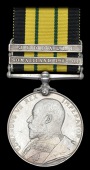 Africa General Service 1902-56, 2 clasps, Somaliland 1902-04, Jidballi (Lieut. A. N. Gillies, 59th Scinde Rifs.),...