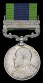India General Service 1908-35, 1 clasp, North West Frontier 1908 (Major C. C. Fenner, 59th Rifls.), good very fine	...