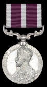 A Great War Indian M.S.M. awarded to Lance-Naik Muhammad Hussain, 59th Scinde Rifles, who was killed in the...