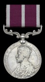 Indian Army Meritorious Service Medal, G.V.R., 1st issue (2825 Nk. Sarwan Singh, 59/Rifles (F.F.)), edge bruising...