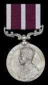 Indian Army Meritorious Service Medal, G.V.R., 1st issue (4719 Sepoy Sher Singh, 59/Rifles (F.F.)), tightened...