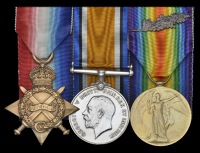 Three: Captain R. S. Dudley, 59th Scinde Rifles

1914-15 Star, naming erased; British War and Victory Medals,...
