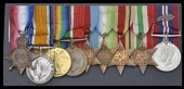 Nine: Chief Engineer Officer G. T. Beed, Merchant Navy, a veteran of the famous Greif action of February 1916, who...