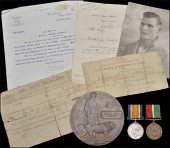 Pair: Fireman F. J. Guidrey, Mercantile Marine, who lost his life when the S.S. Feltria was torpedoed off the coast...