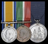 Three: C. Thurston, Mercantile Marine

British War and Mercantile Marine War Medals 1914-18 (Charles Thurston);...