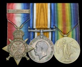 Three: Trooper H. W. Jefford, 2nd Life Guards

1914 Star, with clasp (2868 Pte., 2/Life Gds.); British War and...