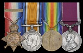 Four: Squadron Quartermaster Sergeant A. F. Gamble, 2nd Dragoon Guards and latterly, The Bays

1914 Star, with...