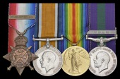 Four: Serjeant E. R. Simmonds, 7th Dragoon Guards, who died in Iraq on 26 December 1919

1914 Star, with clasp...