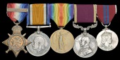 Five: Squadron Quartermaster Serjeant A. C. V. Kemp, 3rd Hussars

1914 Star, with clasp (2322 Cpl., 3/Hrs.);...