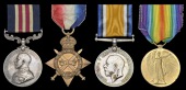 A Great War M.M. group of four awarded to Second Lieutenant R. M. Tulloch, 9th Battalion Machine Gun Corps, late 5th...