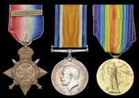 Three: Private H. McKay, 1st Battalion Cameron Highlanders, killed in action, France/Flanders, 22 December...