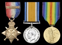 Three: Private E. W. Gulland/Culland, Cameron Highlanders

1914 Star, with clasp (9373 Pte. E. Gulland, Cam’n....
