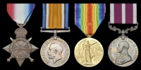 Four: Serjeant S, Harland, Cameron Highlanders

1914-15 Star (S-15648 Pte., Cam’n. Highrs.); British War and...