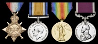 Four: Private C. McGlone, Cameron Highlanders

1914-15 Star (6096 Pte., Cam’n. Highrs.); British War and Victory...