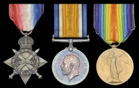 Three: Private J. Belcher, 5th Battalion Cameron Highlanders, killed in action, France/Flanders, 17 October...