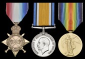 Three: Private J. Davidson, 7th Battalion Cameron Highlanders, who died of wounds, France/Flanders, 17 August...